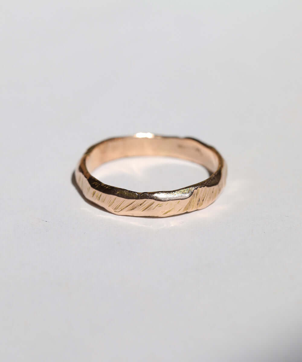 Mens Rose Gold Wedding Band Macha Studio Brookyn New York