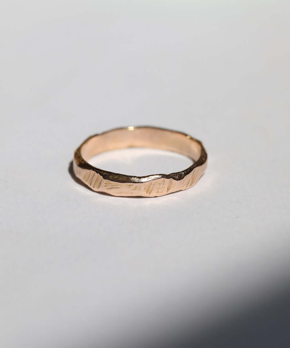 Mens Rose Gold Wedding Band Macha Studio Brookyn New York