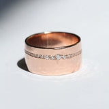 14k Rose Gold Diamond Band Macha Studio Brooklyn New York