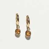 hoop earrings sapphire gold Brooklyn New York