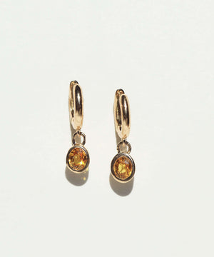 hoop earrings sapphire gold Brooklyn New York