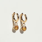 hoop earrings sapphire gold Brooklyn New York