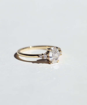 oval diamond ring gold engagement wedding macha studio brooklyn NYC