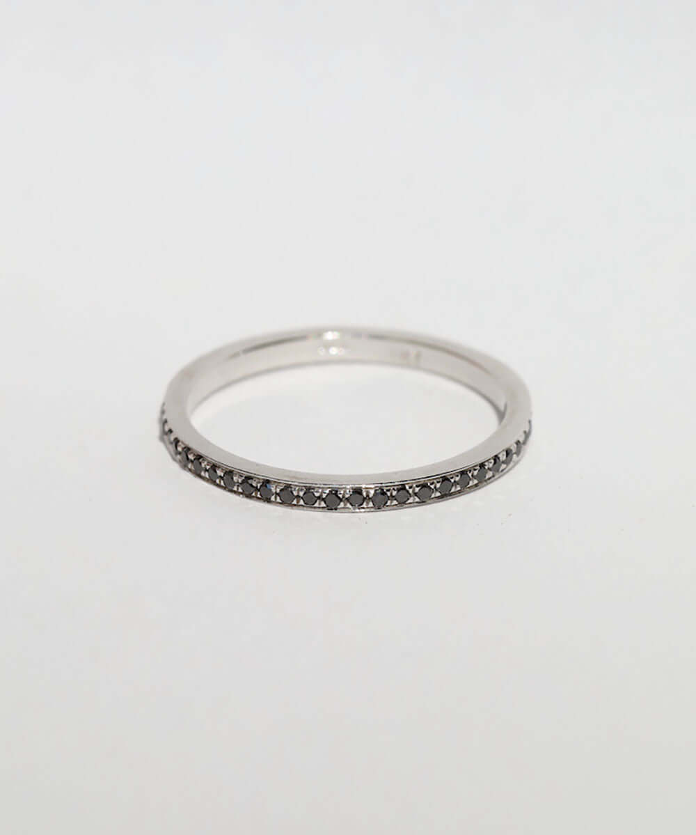 Tara Diamond Band white Gold, Engagement/ Wedding, Macha Studio, Brooklyn NYC