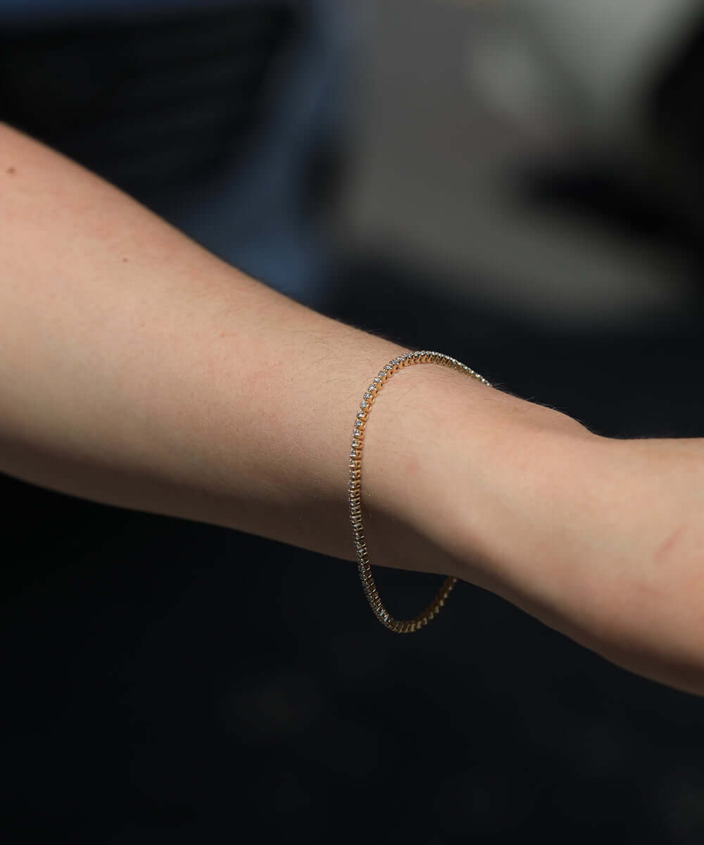 tennis bracelet diamonds gold fine jewelry Brooklyn New York