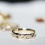Mens Gold Diamond Wedding Band Macha Studio Brooklyn New York