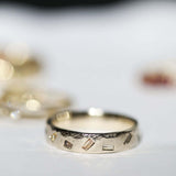 Mens Gold Diamond Wedding Band Macha Studio Brooklyn New York