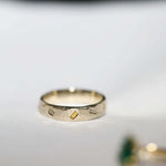 Mens Gold Diamond Wedding Band Macha Studio Brooklyn New York