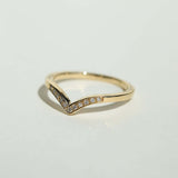 v-ring diamonds gold jewelry Brooklyn New York