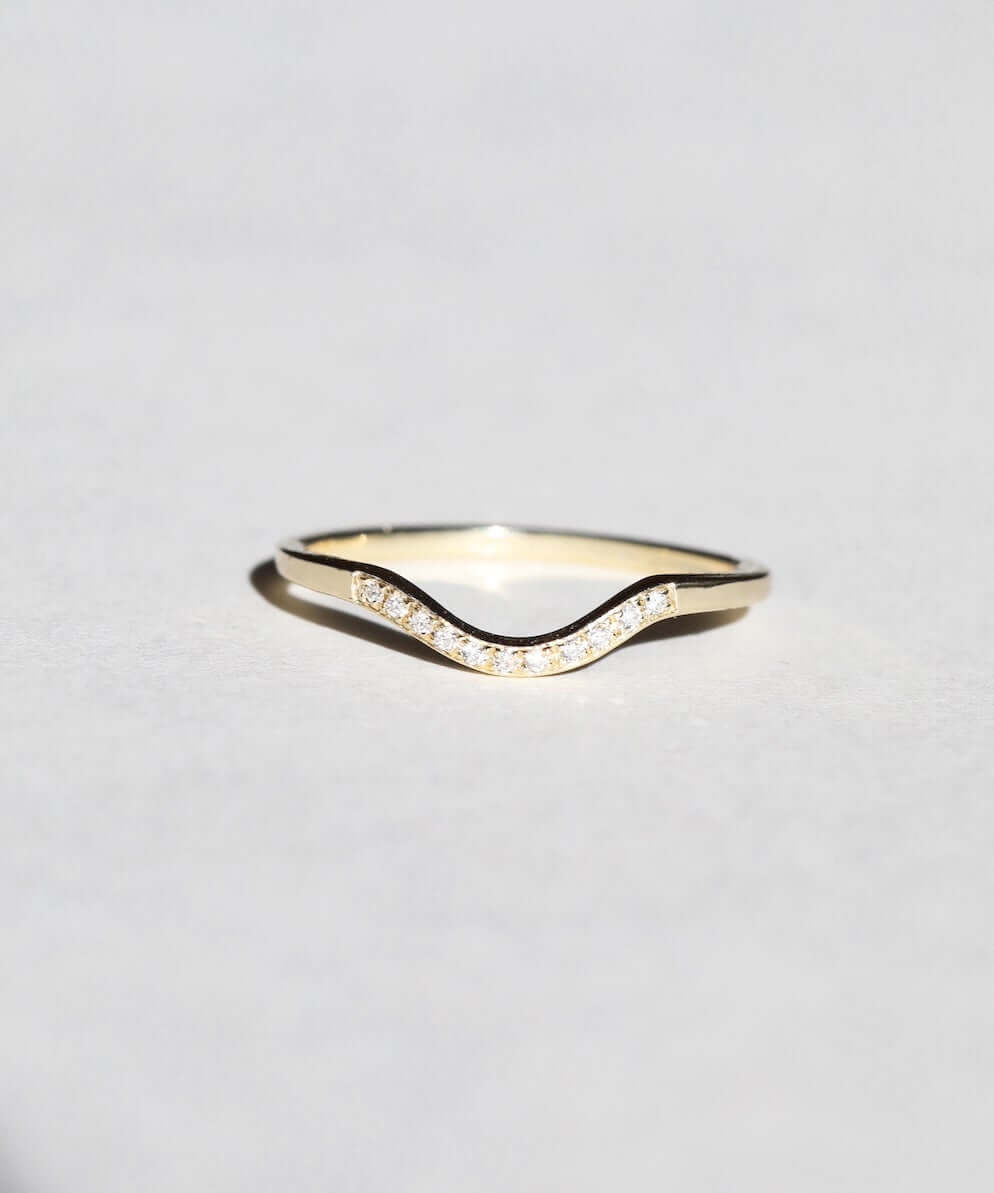 Diamond wedding ring by Macha Brooklyn NYC