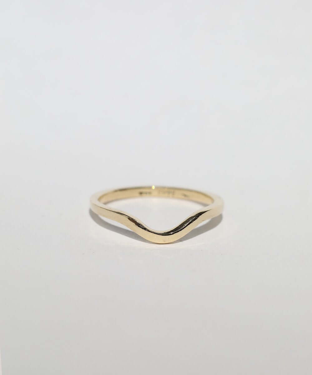 curved wedding band macha studio brooklyn new york