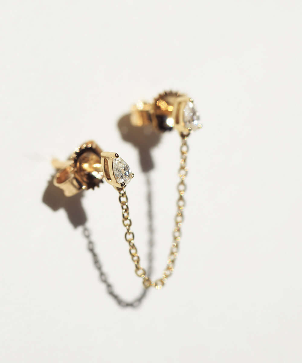 diamond earrings 14k gold Brooklyn New York 11222