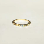 bi-color sapphire baguette wedding band Brooklyn  New York 11222
