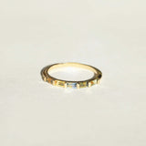 bi-color sapphire baguette wedding band Brooklyn  New York 11222