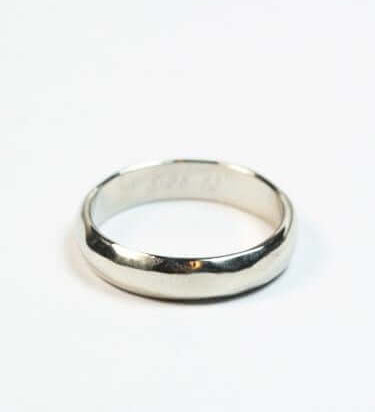 white gold classic wedding band macha studio brooklyn new york