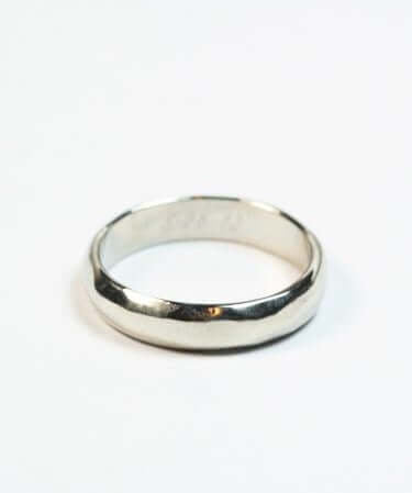 white gold classic wedding band macha studio brooklyn new york