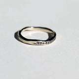 Molten (Narrow) Black Diamond Ring