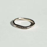 Molten (Narrow) Black Diamond Ring