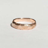 Ragged Wedding Band in Rose Gold 6 - 8mm