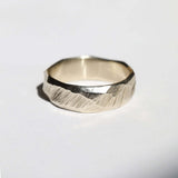 Mens White Gold Wedding Band Macha Studio Brooklyn New York