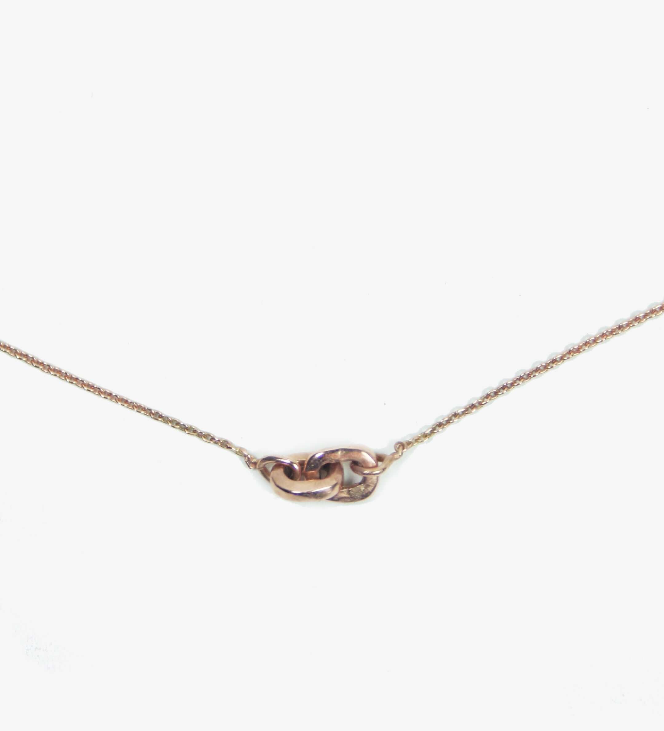 Chain Link Necklace 14k Rose Gold, Necklace, Macha Studio, Brooklyn NYC