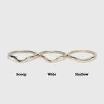 curved wedding bands macha studio brooklyn new york