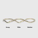 curved wedding bands macha studio brooklyn new york