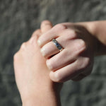 Mens Gold Diamond Wedding Band Macha Studio Brooklyn New York