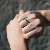 Mens Gold Diamond Wedding Band Macha Studio Brooklyn New York